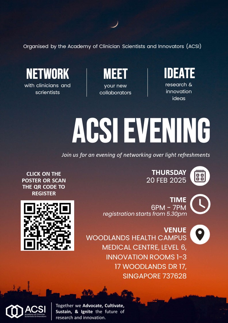 Join us for a casual get-together to connect with clinicians, researchers, & innovators